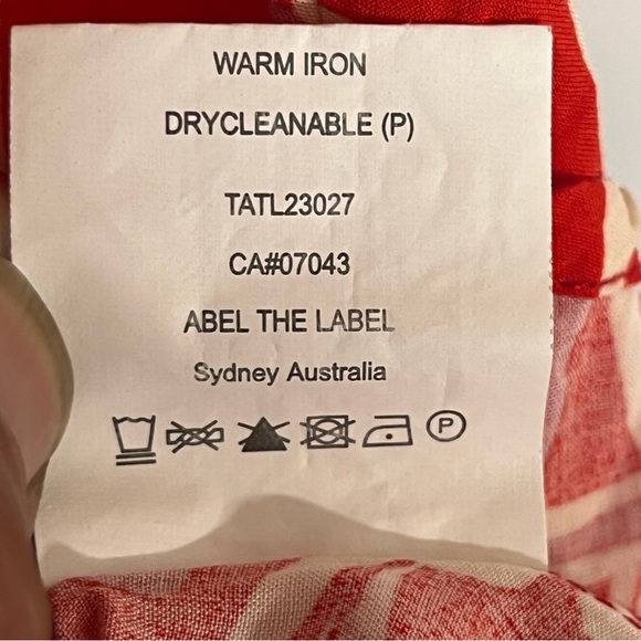 Women’s Abel The Label Short Sleeve Boho Floral Print Mini Dress Size Small - Picture 12 of 12